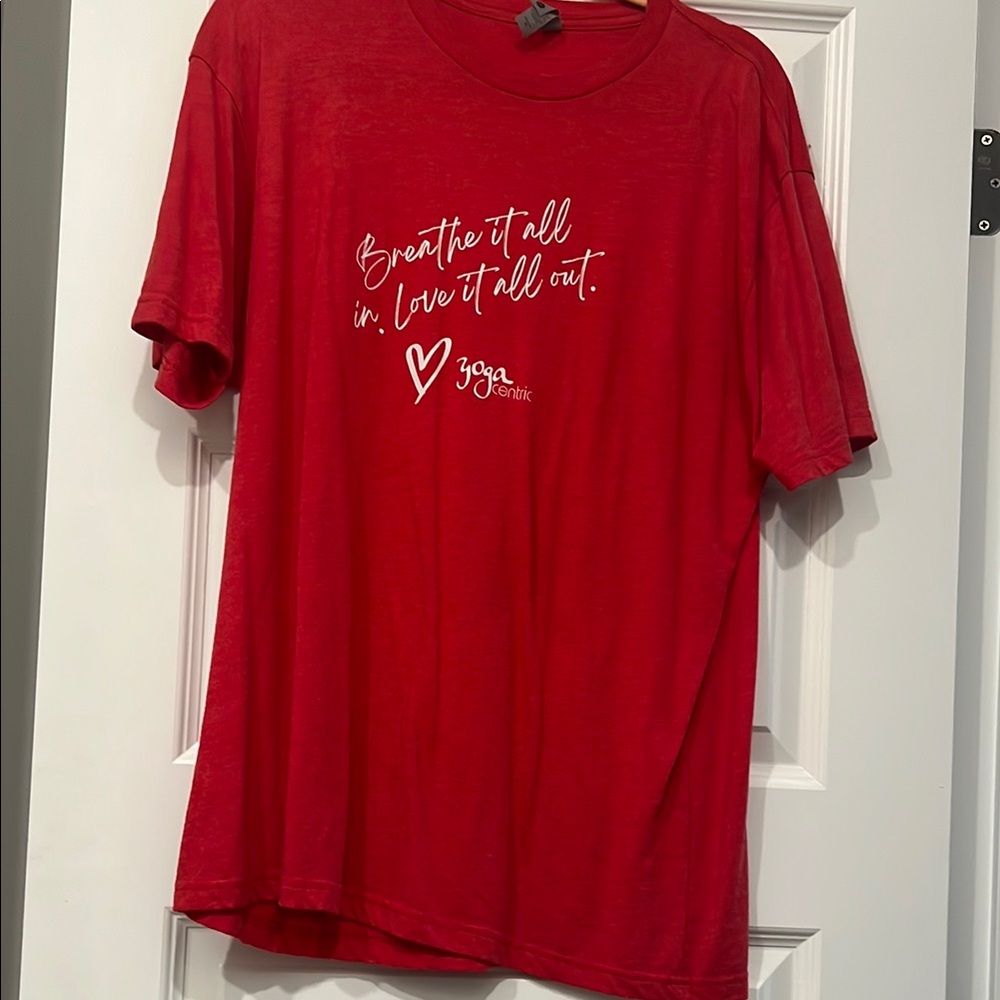 Next Red Short Sleeve Tee Vibrant Cotton Casual